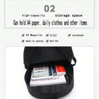 Unisex Fashionable Cartoon Backpack 3-Piece Bag Set