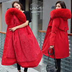 Women's Thick Warm Fleece Lined Korean Parka Coat