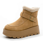 Women's Waterproof Plush Thick Sole Snow Boots