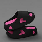 Women's Heart Pattern EVA Cloud Slipper Slides Platform