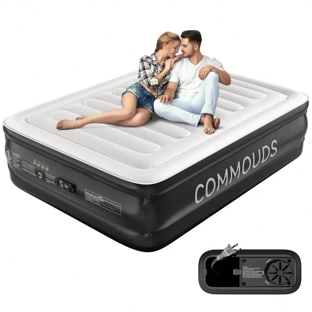 Inflatable Air Mattress and Built-in Pump Airbed