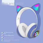 Illuminated Cat Ear Wireless Bluetooth Over-Ear Headset STN-28