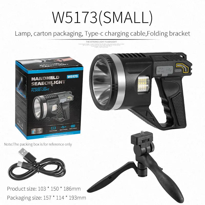 Rechargeable High Power LED Searchlight Spotlight