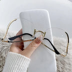 Women's Trendy Round Geometric Metal Oversized Sunglasses