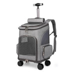 Large Capacity Breathable Pet Trolley Bag