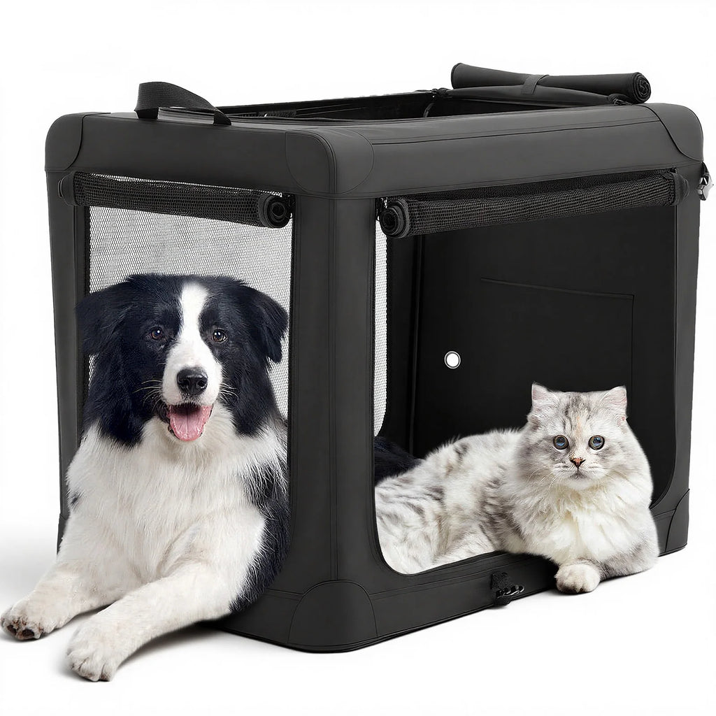 Foldable Oxford Dog Crate Portable Soft Kennel with 3 Doors for Small to Extra Large Dogs