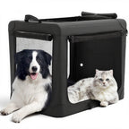 Foldable Oxford Dog Crate Portable Soft Kennel with 3 Doors for Small to Extra Large Dogs
