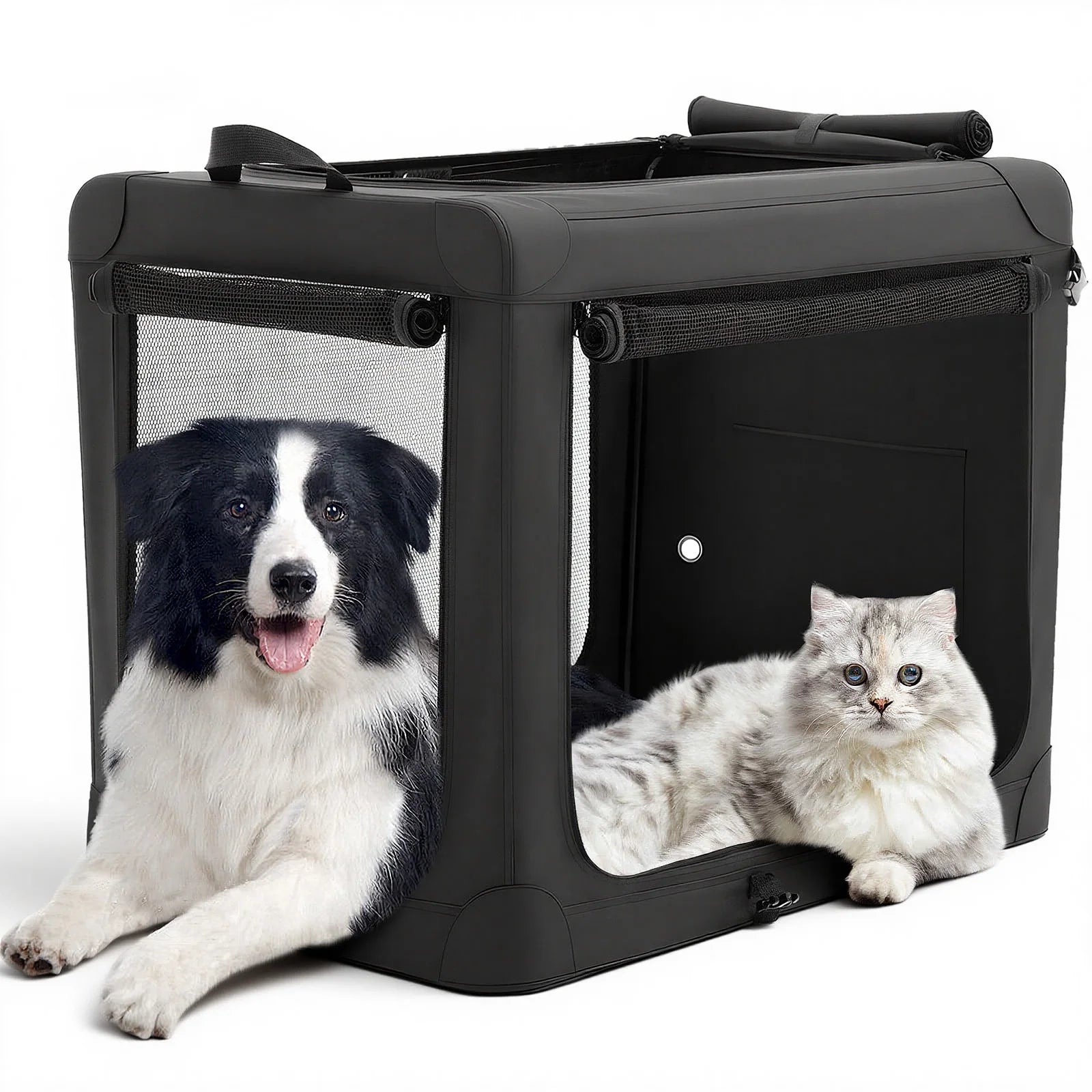 Foldable Oxford Dog Crate Portable Soft Kennel with 3 Doors for Small to Extra Large Dogs