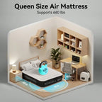 Inflatable Air Mattress and Built-in Pump Airbed
