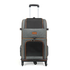 Portable Breathable Double Layer Pet Trolley Bag