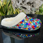Women's Winter Warm Thick-Soled EVA Diamond Sandal Clog Slippers