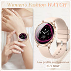 Women's Smart Watch with 1.32" AMOLED Touchscreen and Bluetooth Call
