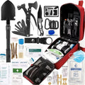 142-Piece Emergency Survival Kit with MOLLE Pocket Pouch