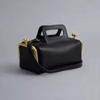 Women's Kiss Lock Frame Shoulder Bag and Clutch Purse