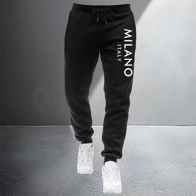 Men's Casual Zip Hooded Sweatshirt and Drawstring Pants Set