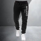 Men's Casual Zip Hooded Sweatshirt and Drawstring Pants Set