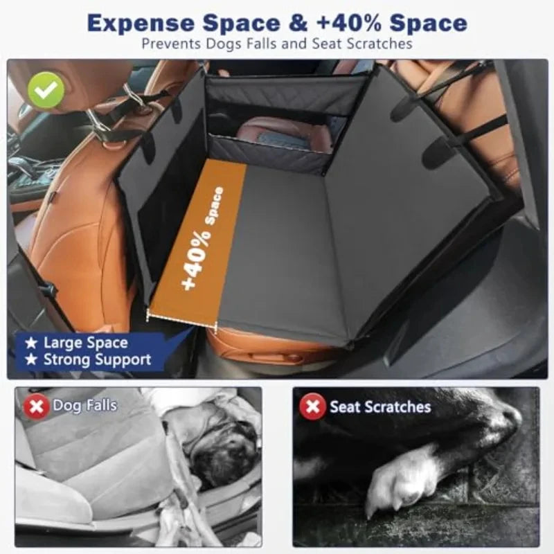 Waterproof Back Seat Extender Pet Car Hammock