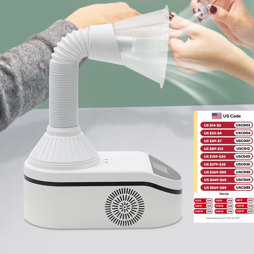 230W Tabletop Nail Dust Collector Extractor Vacuum Cleaning Machine