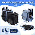 Expandable Foldable Breathable Pet Travel Backpack Carrier