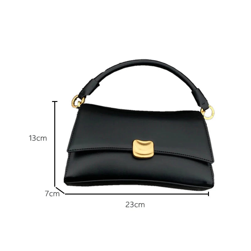 Women's Retro PU Leather Flap Shoulder Crossbody Bag