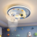 Nordic Ceiling Fan with Dimmable LED Light and Remote