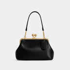 Women's Retro Kiss Lock Frame Shoulder Clutch Bag