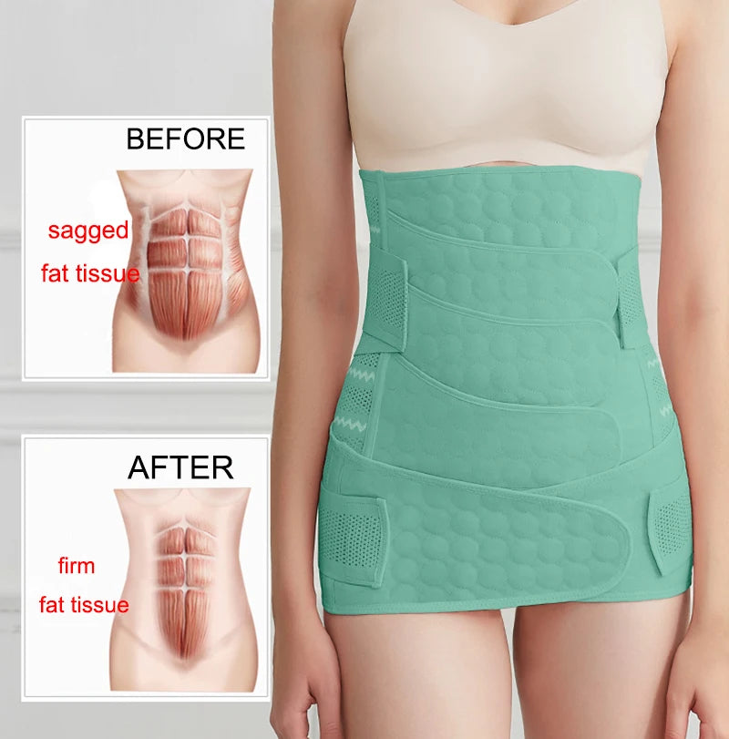 3-in-1 Postpartum Recovery Belt and Waist Trainer for Women