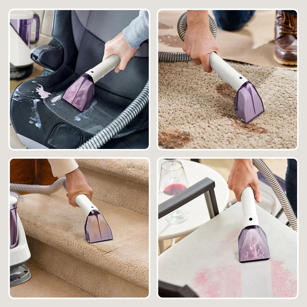 Portable Carpet and Upholstery Cleaner with Large Water Tank