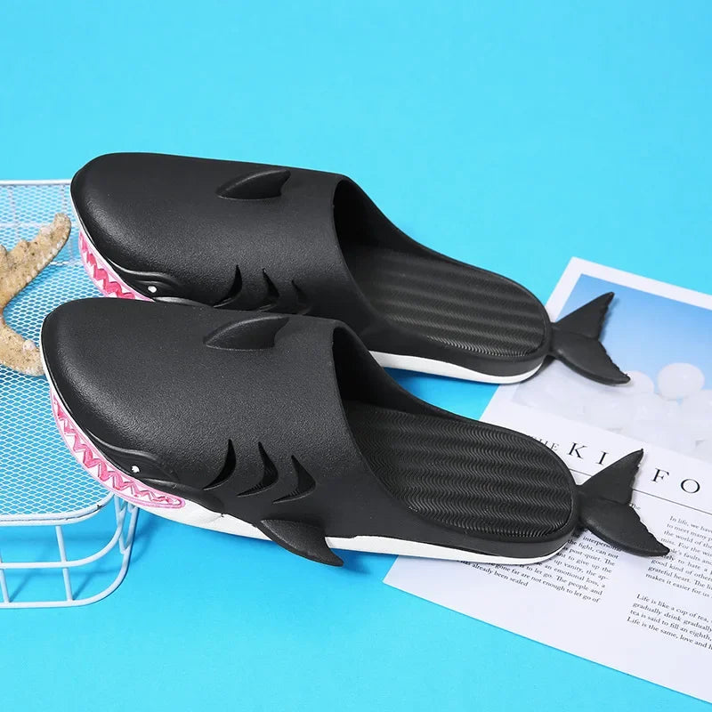 Men's Shark Cartoon Slides Non-Slip Beach Sandals