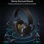 HiFi Wired Over Ear Gaming Headset with Mic