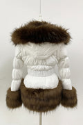 Women's Thick Warm Hooded Faux Fur Coat Y333