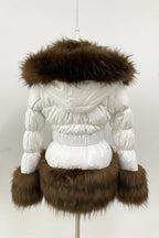 Women's Thick Warm Hooded Faux Fur Coat Y333
