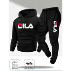 Men's Casual Hoodie and Sweatpants Two Piece Tracksuit Set