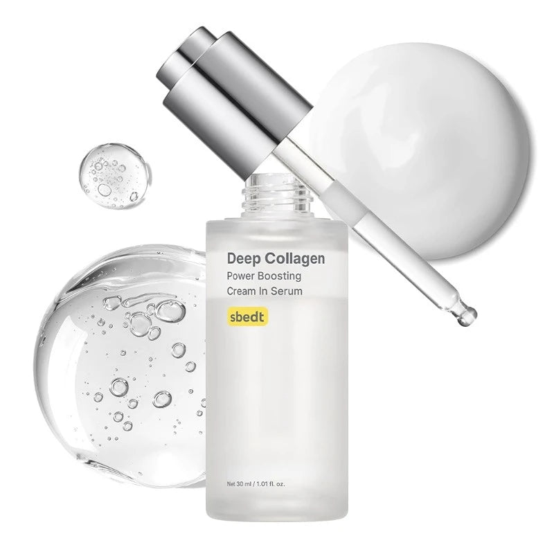 Facial Skincare Serum and Cream Set with Collagen