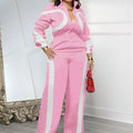 Women's Color Block Patchwork Zipper Jumpsuit