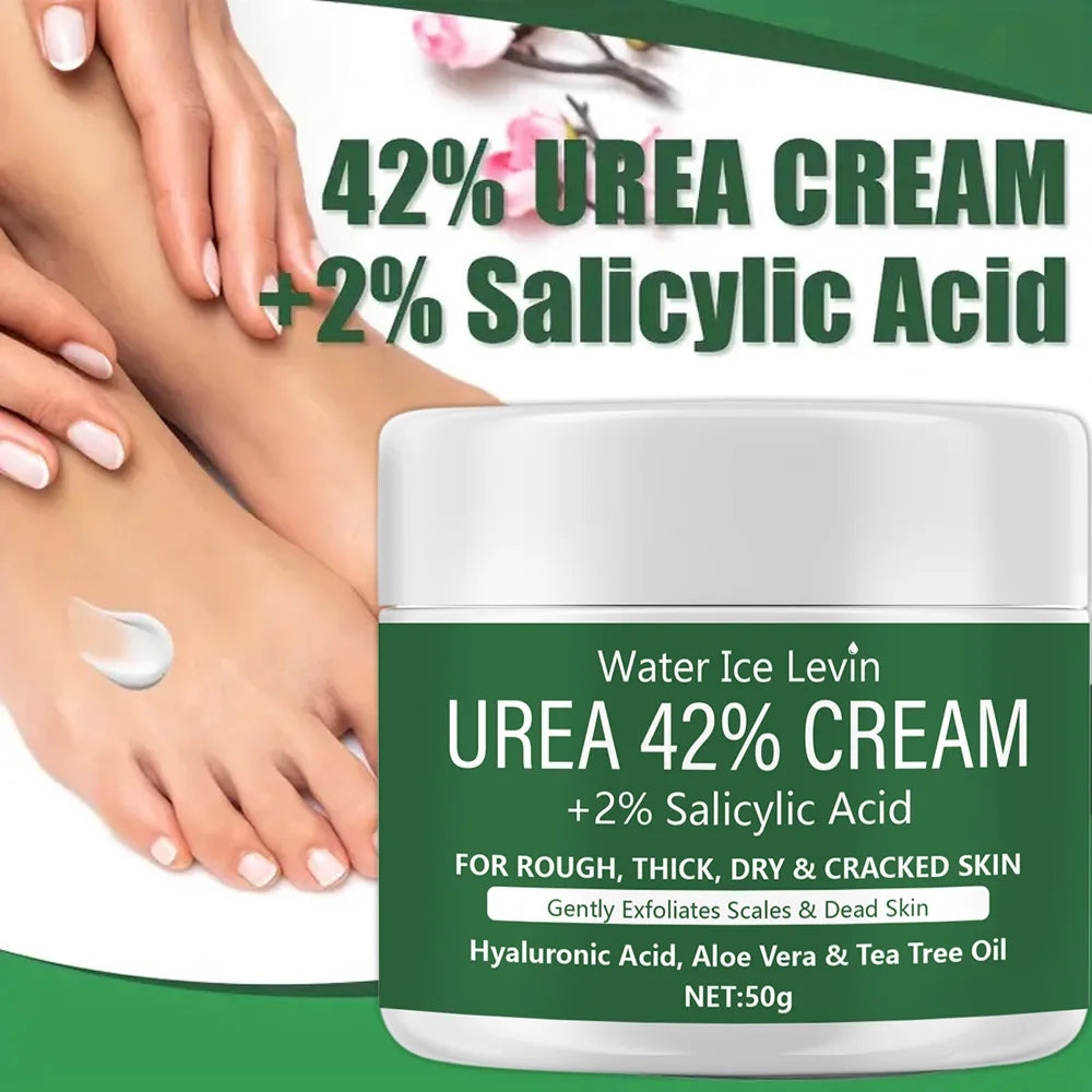 Unisex 42% Urea Salicylic Acid Foot Hand Moisturizer Cream 1.8 oz