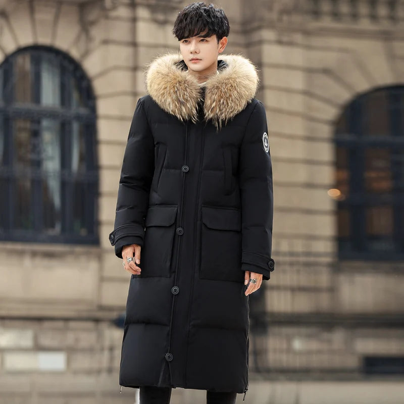 Men's Thick Warm Hooded Winter Parka Coat