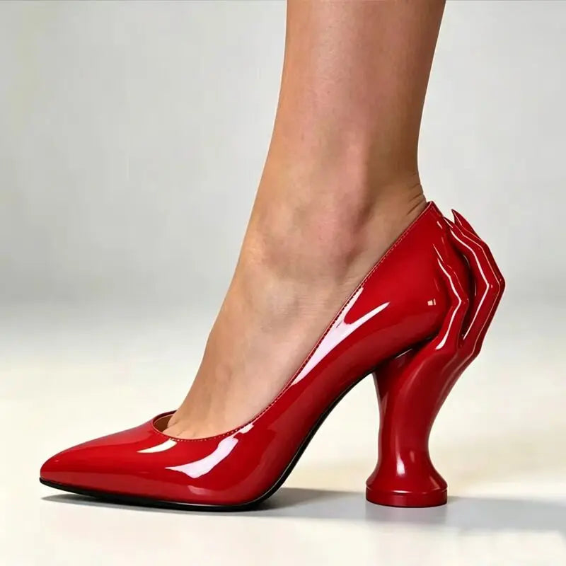 Women's Pointed Toe Hand Sculpted Heel Pumps