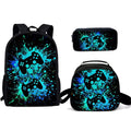 Unisex Gaming Controller 3D Print Backpack 3-Piece Bag Set