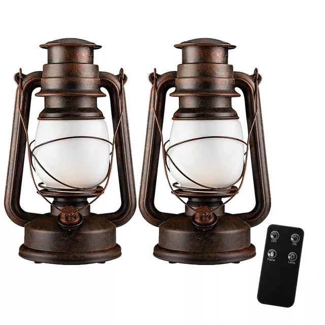 Vintage Camping Lantern and Remote Control Tent Light