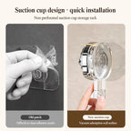 Wall Mounted Water Ripple Suction Shower Storage Basket Rack SSW045