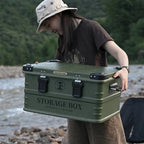 Camping Storage Basket and Detachable Tactical Folding Bag