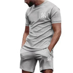 Men's Casual Summer T-Shirt and Pants Suit Set