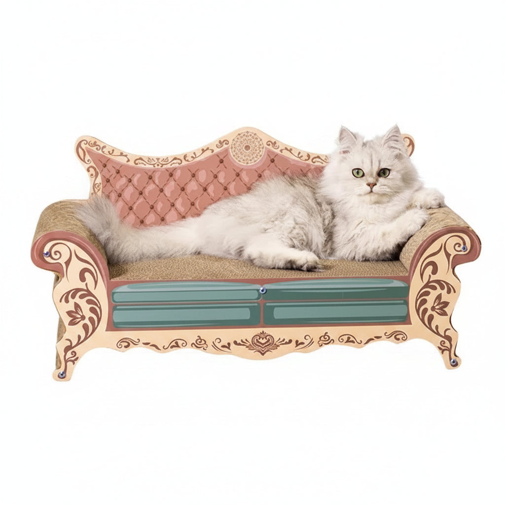 Wear-Resistant L-Shaped Vertical Cat Scratching Board Bed Sofa
