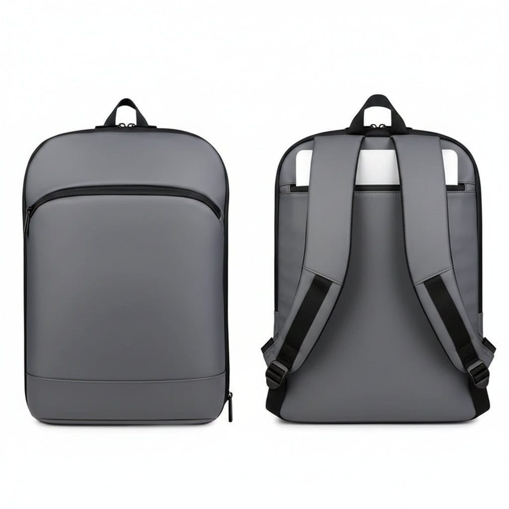 Men's Plain Oxford Luggage Strap Business Commuter Backpack