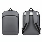 Men's Plain Oxford Luggage Strap Business Commuter Backpack