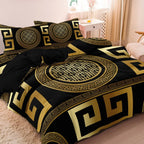 Luxury Baroque Geometric Duvet Cover and Modern Bedding Set