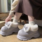 Women's Warm Plush Platform Slipper Boots