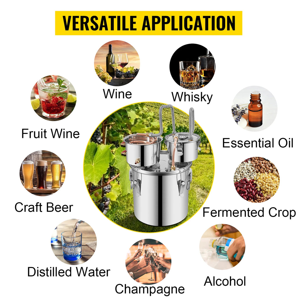 Alcohol Distiller Machine and Home Brewing Kit