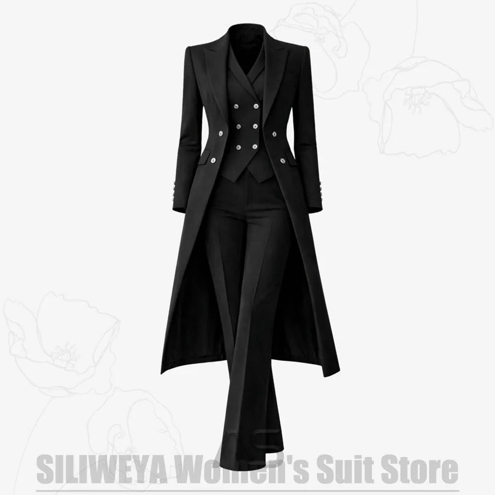 Women's Tailored Two-Piece Blazer and Pants Suit